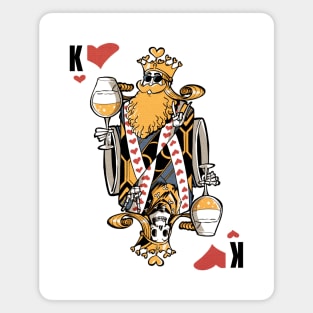 King of hearts and beer Magnet